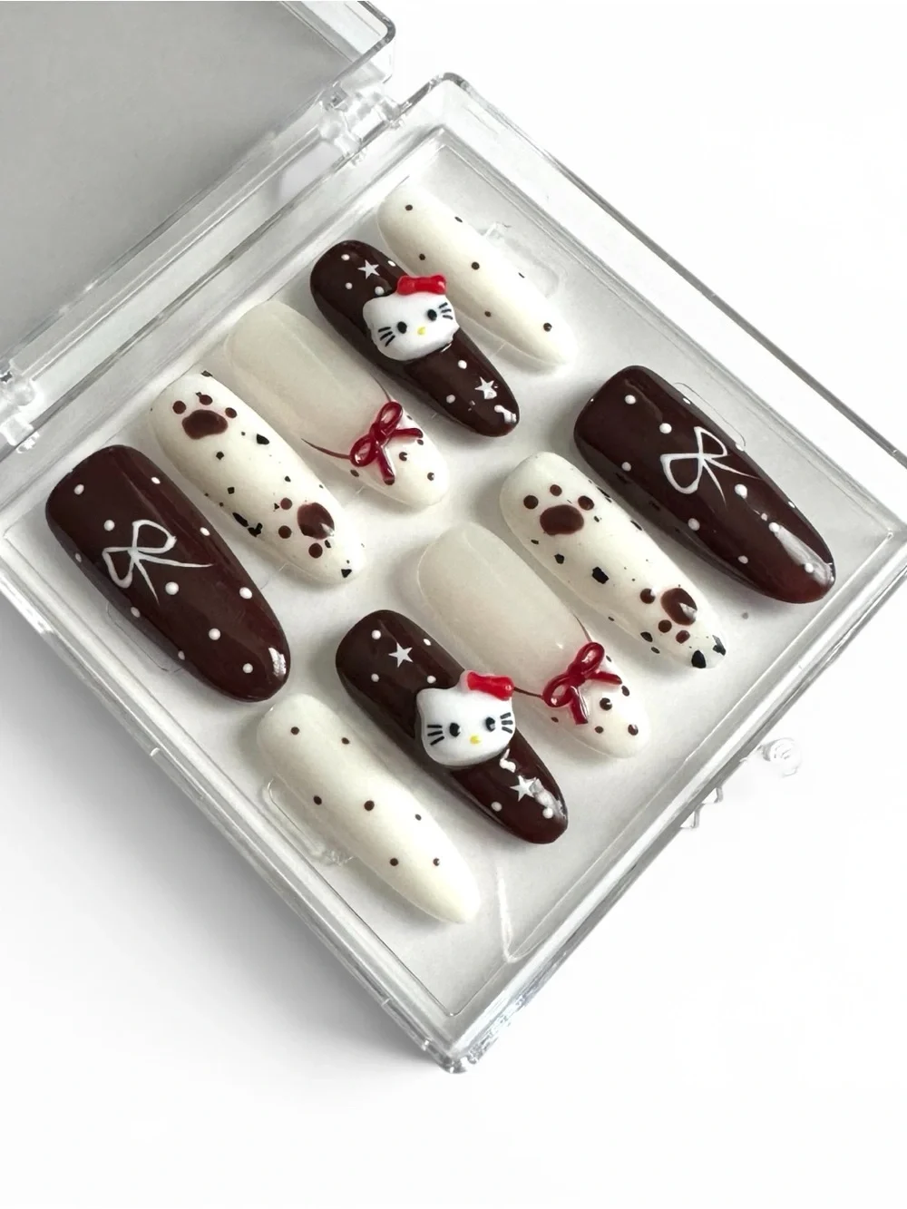 Hello Kitty Long Oval Press On Nails - Picture 2 of 4